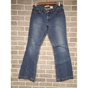 Gap Long and Lean Womens Pockets Denim Light Wash Jeans‎ Bell Leg  Size 8